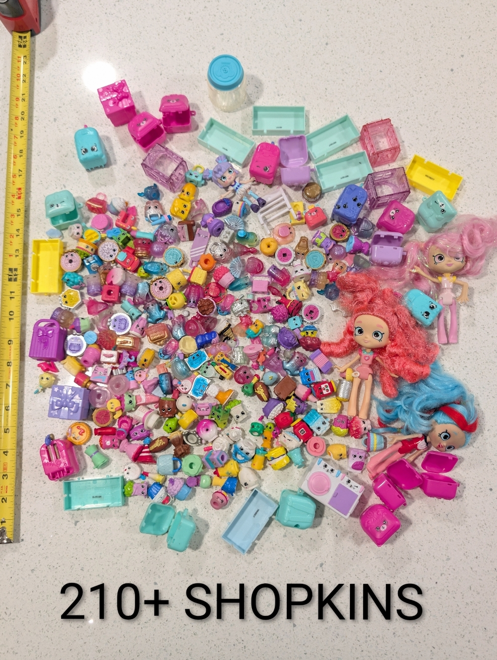 MASSIVE HUGE Lot 210 + Shopkins 3 Dolls & accessories RARE ULTRA RARE & COMMON